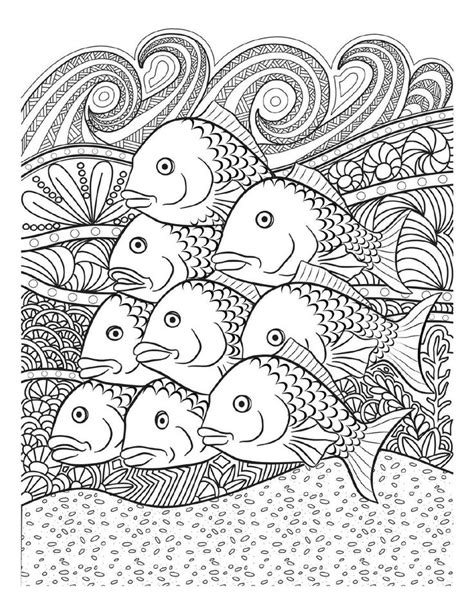 Underwater Coloring Pages for Adults to Print | Ocean coloring pages