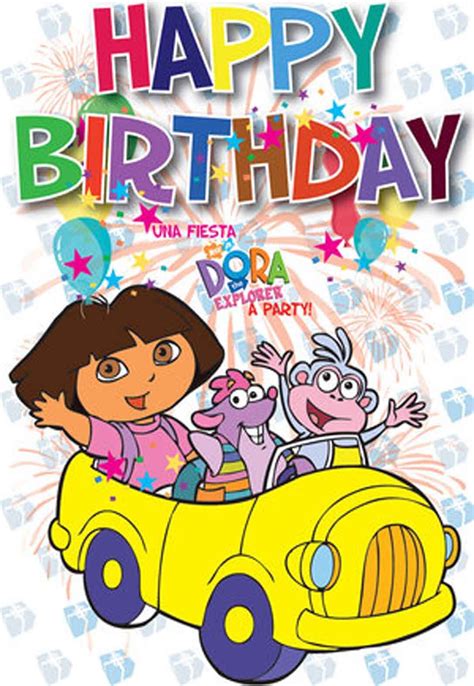 Dora The Explorer Birthday Cards Free — Printbirthdaycards