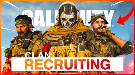 How To Join A Warzone Clan Team Recruitment For Cold War And Modern