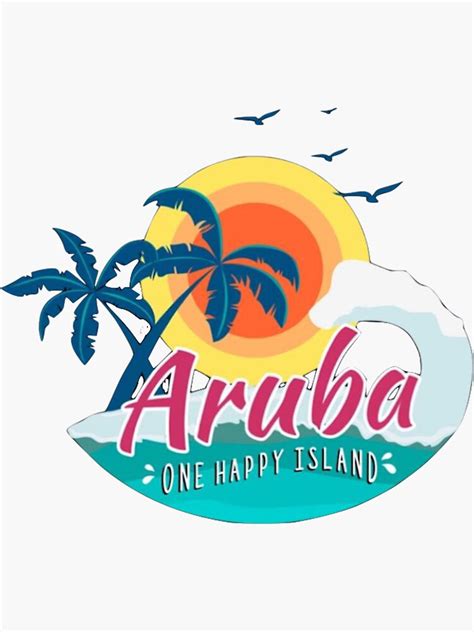 Aruba 1 Sticker For Sale By Emilyrigby147 Redbubble