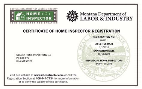 Services office of unemployment compensation. Montana State License - Glacier Home Inspections