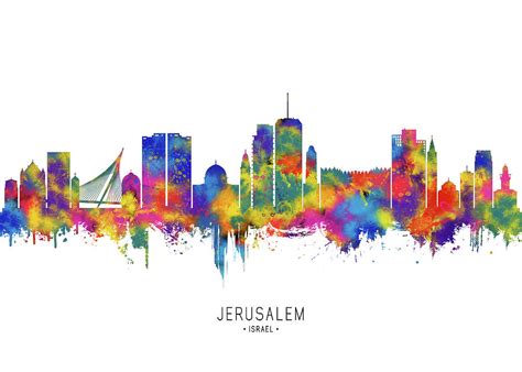Jerusalem Israel Skyline Digital Art By Nextway Art Fine Art America