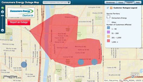 Use our interactive outage map to see the extent of outages statewide, along with updates about restoration in your area. Consumers Energy power outage affects thousands on Grand ...
