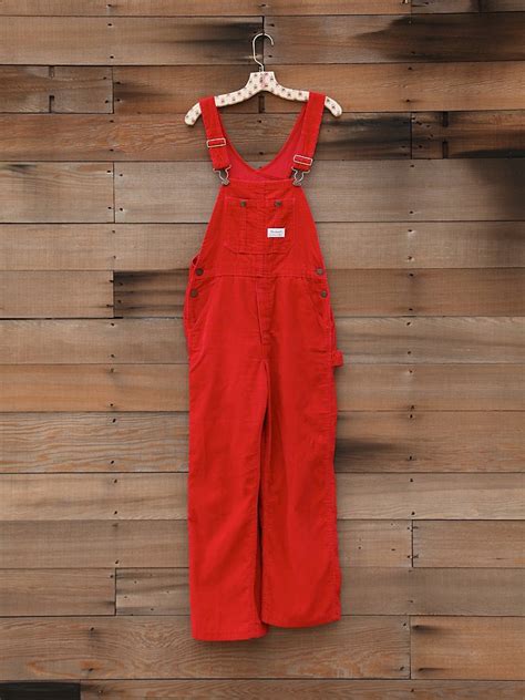 Lyst Free People Vintage Corduroy Overalls In Red