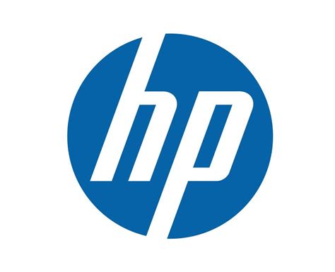 Hp Brand Symbol Laptop Logo Design Usa Computer Vector Illustration