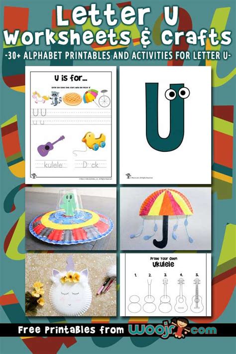 Letter U Worksheets And Crafts Woo Jr Kids Activities