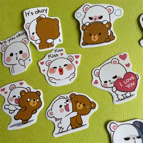 Kawaii Cute Stickers Pieces Decorating Cardmaking Etsy