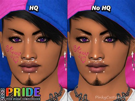 The Sims Resource Pride 2023 Be You Glitter V2 Brow Scar