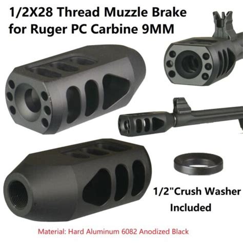 Ruger Pc Carbine 9 Mm 12x28 Tpi Low Concussion Tanker Muzzle Brake