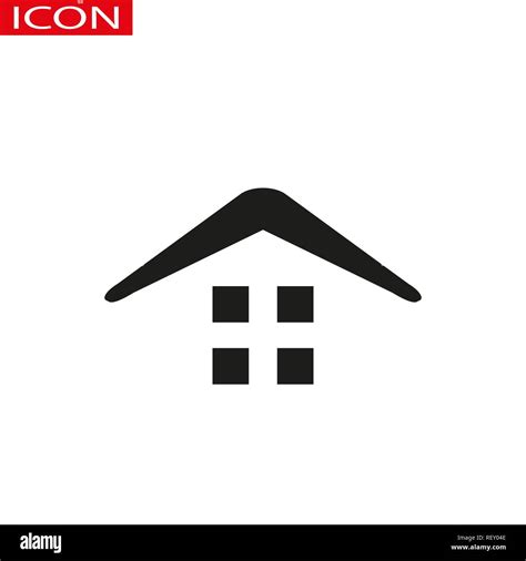 Small House Icon Vector Simple Flat Symbol Illustration Pictogram