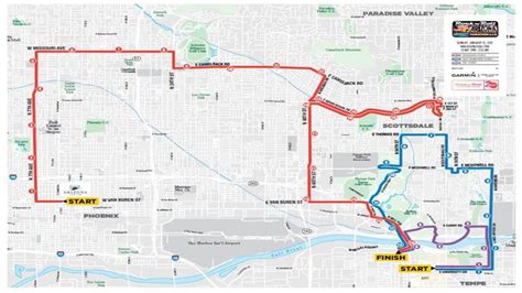 MAP: Road closures for 2017 Phoenix Rock n Roll Marathon, Half Marathon