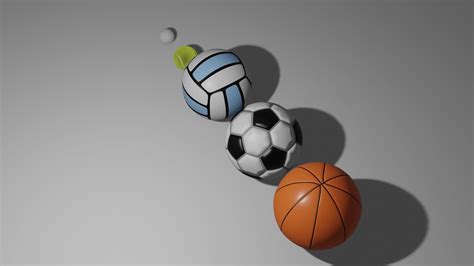 Sports Balls 3d Model Cgtrader