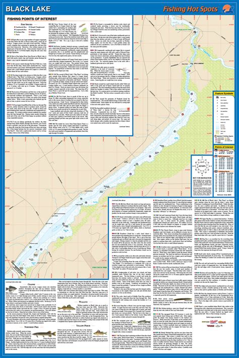 Black Lake New York Fishing Map