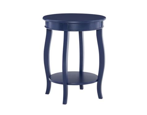 Linon Rainbow Navy Blue Accent Table Homemakers