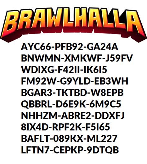 Check spelling or type a new query. Brawlhalla promotional codes
