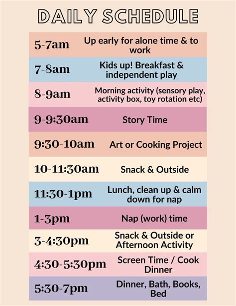 Activities Schedules And Ideas For Kids At Home Calm Chaos