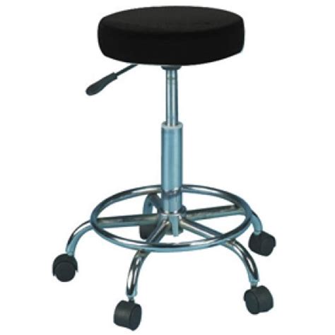 Hof Compact Stool With Footrest Black Stools Capital Hair And Beauty