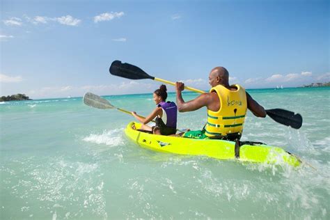 who doesn t love to kayak in the clear blue waters of the caribbean at couples negril