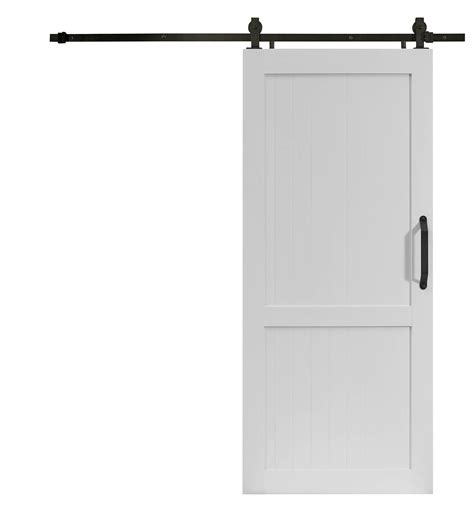 Millbrooke 84'' Hollow Paneled with Installation Hardware Kit Barn Door