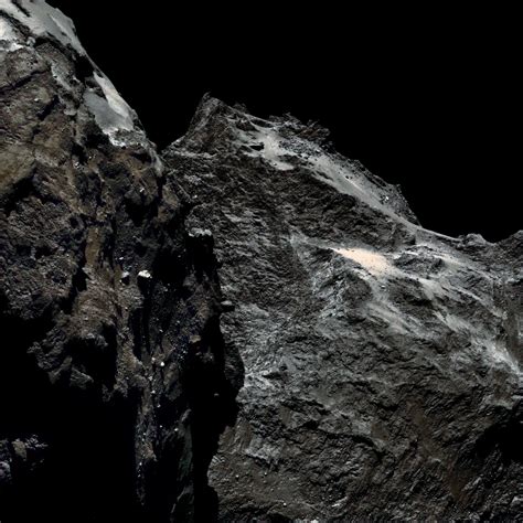 Actual Colour Photograph Of Comet 67p Contrast Enhanced On Original