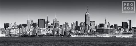 Panoramic Skyline Of New York City And Hudson River Fine Art Photo