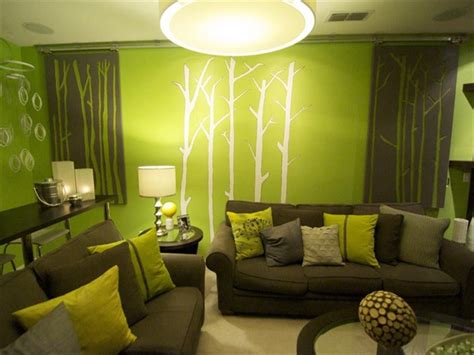 Lime Green Living Room Design With Fresh Color Green Living Room