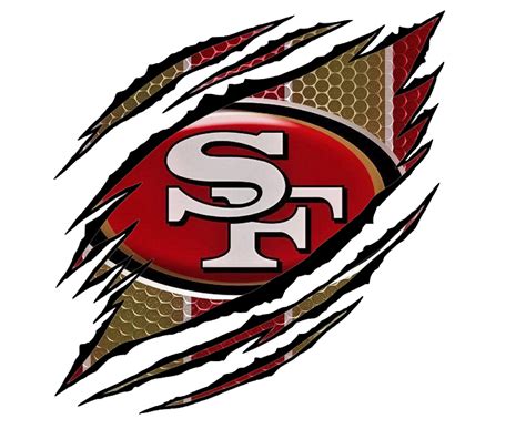 San Francisco 49ers Ripped Png  Logo Etsy
