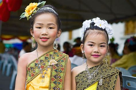 Young Girls In Traditional Dress Chiang License Image 70230344 Lookphotos