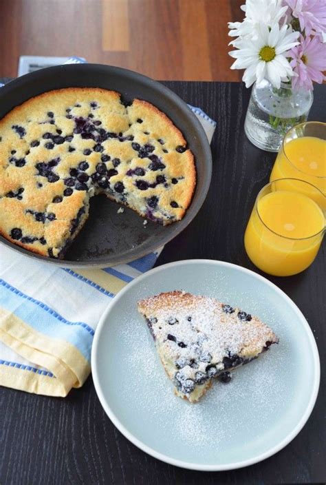 Oven Baked Blueberry Pancake Blissfully Delicious Blueberry