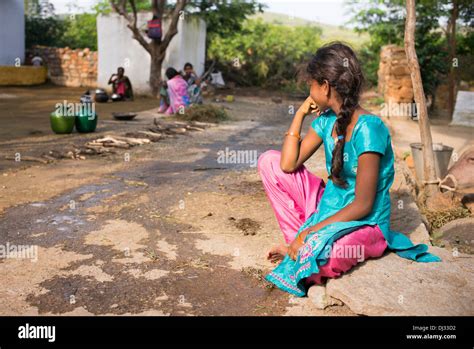 Rural Indian Village Girls Sat Hi Res Stock Photography And Images Alamy
