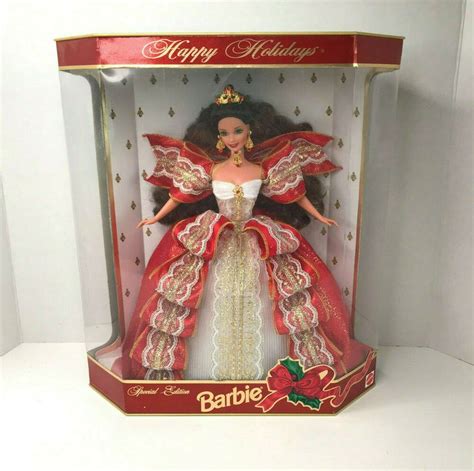 Barbie 10th Anniversary Happy Holiday Special Edition Mattel Vintage 1997 Brown Mattel
