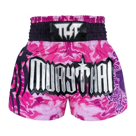 Tuff Pink Camouflage Thai Boxing Shorts