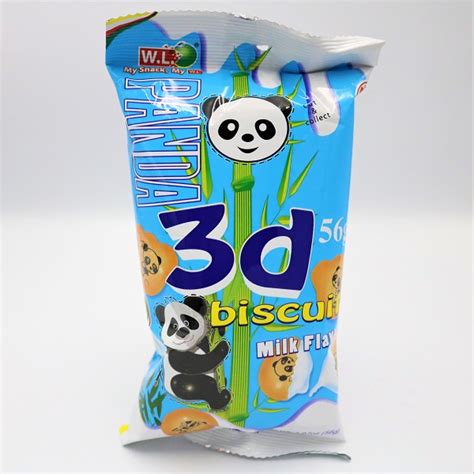 Wl Foods 3d Panda Milk Flavor Biscuit Salangi Ko Pu