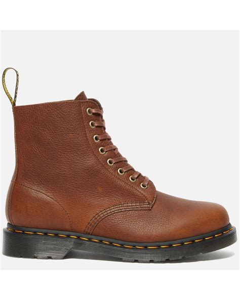 Dr Martens 1460 Ambassador Soft Leather Pascal 8 Eye Boots In Brown