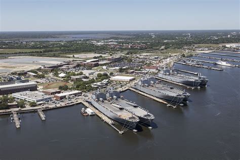 Aerial View Of The Charleston Naval Complex In Charleston South
