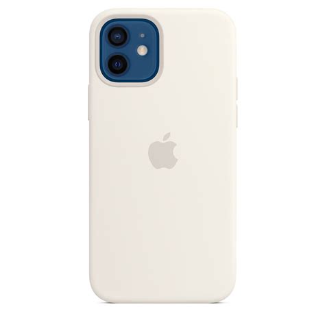 Iphone 12 12 Pro Silicone Case With Magsafe White Apple Ca