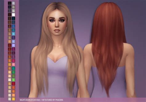 Nightcrawler Dayana Hair Retextures The Sims 4 Catalog