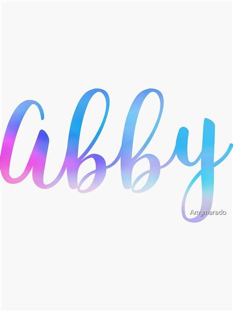 Abby Sticker By Amymarado Redbubble