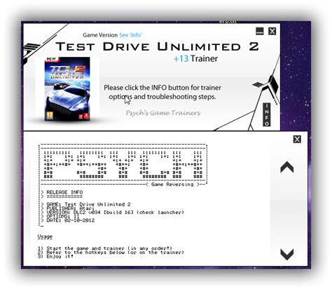 Скачать Test Drive Unlimited 2: Трейнер/Trainer (+13) [v034 build 16] {Psych}