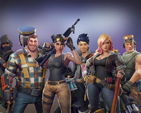 Download 1280x1024 Wallpaper All Characters Video Game Fortnite