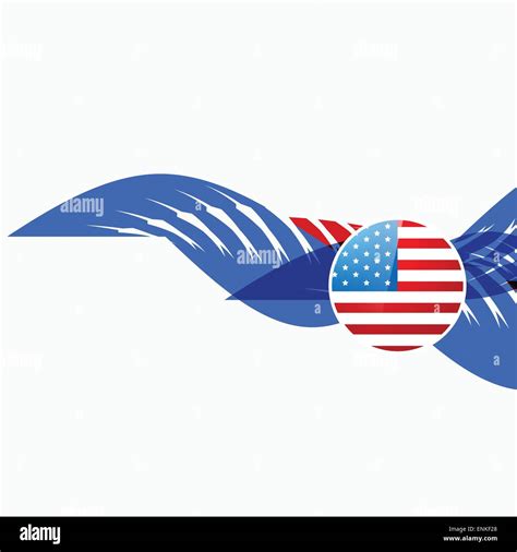 Vector Stylish American Flag Design Stock Vector Image And Art Alamy