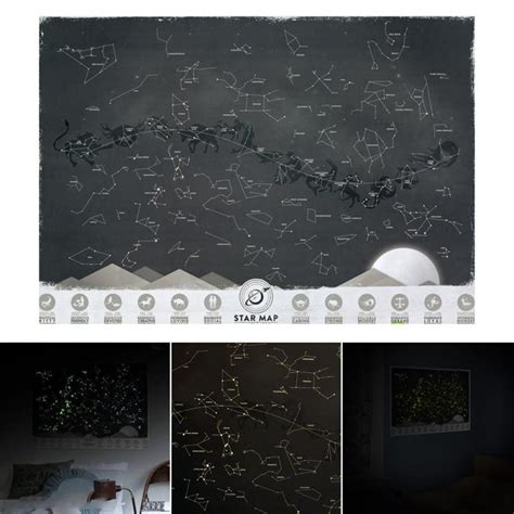 Glow In The Dark Star Constellations Map Fanduco