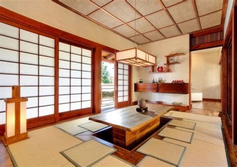 The simplicity is coming from the regular shapes of the furniture, the good organization of elements in the room and the free space around. 20 Home Interior Design with Traditional Japanese Style ...