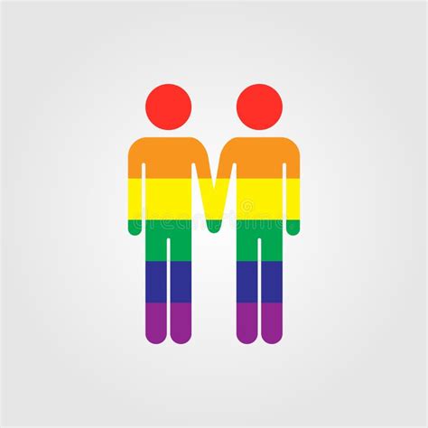 Icono Gay Del Vector Icono Del Vector De La Bandera Del Arco Iris De Lgbt Ilustraci N Del