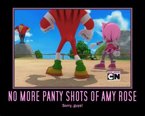 No More Panty Shots Of Amy Rose Sonic The Hedgehog Know Your Meme