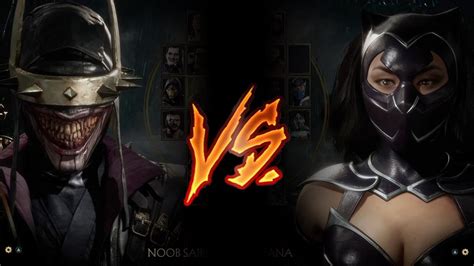 Mortal Kombat 11 Batman Who Laughs Vs Catwoman Very Hard Youtube