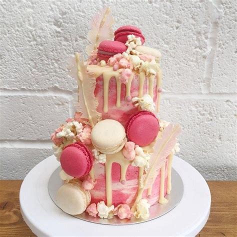 Using picture as a guide, cut one of the sandwiched sponge cakes into flamingo's body. White Chocolate Ganache - Pink Flamingo Cake | Anges de ...