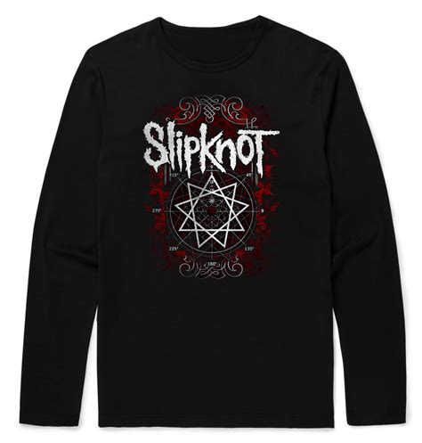 Slipknot Nonagram Longsleeve T Shirt Metal And Rock T Shirts And