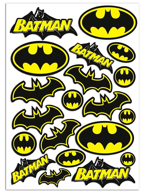 Batman Bat Symbol 1 Inch 3 Inch 5 Inch Batman Decal Car Decal Logo