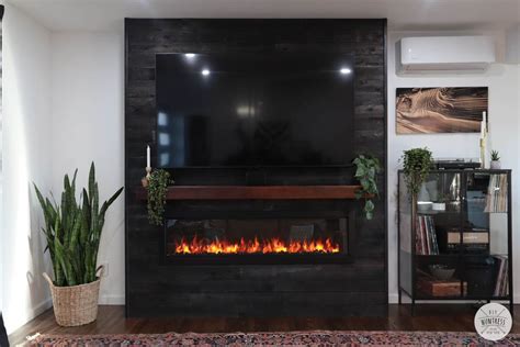 Diy Floating Shelf Mantel For My Fireplace Diy Huntress